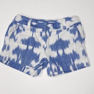 Vineyard Vines Girl's Size‎ 6 Ikat Blue White Shorts Summer Vacation Nautical